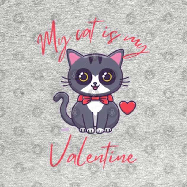 My cat is my valetine by Oasis Designs